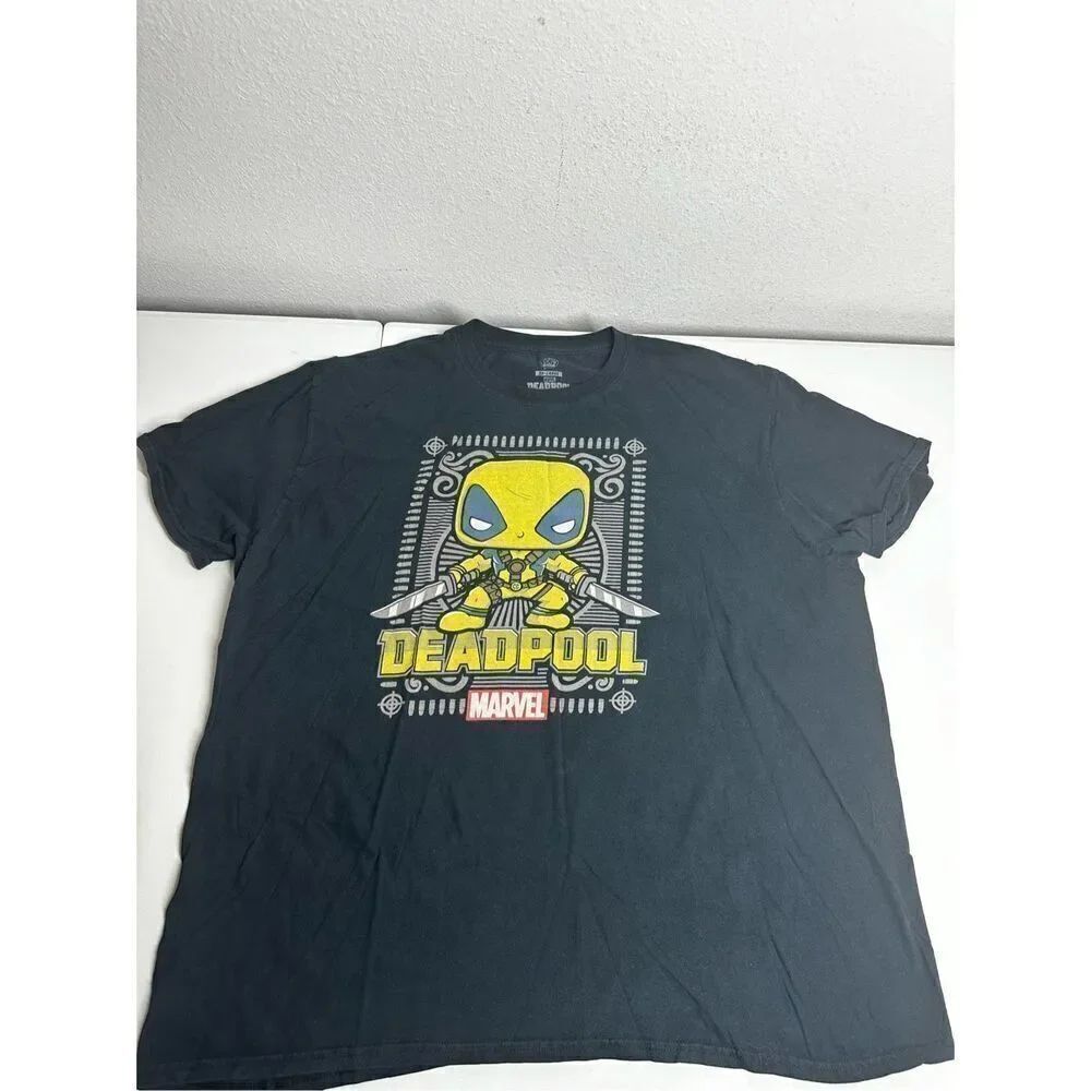 Deadpool Funko POP! Marvel Collector Corp T-Shirt Tee Size 2 XL Black Cotton